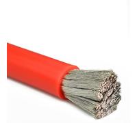 Cable de silicona Extra suave de 1 metro 8 7 9 6 AWG batería de litio con núcleo de cobre estañado modelo avión 4 3 AWG Cable resistente a altas temperaturas(2 meters,6AWG)