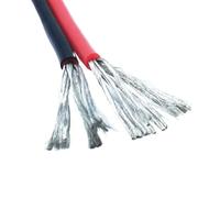 Cable de silicona paralelo rojo y negro 8-30AWG Cable de cobre estañado trenzado Extra Flexible de alta temperatura 50M(16 AWG)