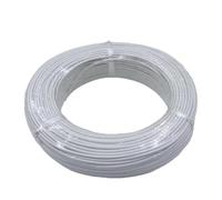 Cable de silicona resistente a altas temperaturas 2-5M, cobre blando 300 °C, línea elemento térmico suelo cálido aislado trenzado fibra vidrio(J,2M_2MM2 (14AWG))