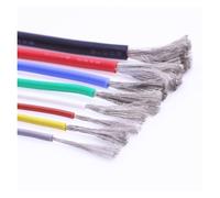 Cable de silicona resistente al calor 12AWG 13 14 15 16awg 17 18 20 22 24 26 28 30 AWG Alta temperatura 200° Resistente al frío -60°(Green,15AWG 1 meters)