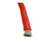 Cable de Silicona Rojo 10 12 14 16 18 20 22 24 26 28awg eléctrico Resistente Cobre estañado Flexible(Red Silicone 5m,18 AWG)