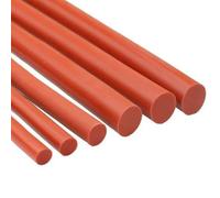 Cable De Silicona Sólido Rojo De 2M, Diámetro 1mm-20mm Junta De Goma Tiras De Sellado Junta Tórica Impermeable Resistente A Altas Temperaturas(Dia 1mm)