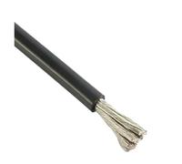 Cable de Silicona Suave 1/3/5/10m, 20, 18, 16, 14, 12, 10, 8, 6, 4 AWG, eléctrico Panel Solar Negro for batería automotriz Coche(Black 28 AWG,10m)