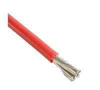 Cable de Silicona Suave 1/3/5/10m, 20, 18, 16, 14, 12, 10, 8, 6, 4 AWG, eléctrico Panel Solar Rojo for batería automotriz Coche(Red 22 AWG,1m)