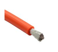 Cable De Silicona Suave 1/5 M, 12 10 8 AWG, Cobre Flexible Alta Temperatura for Electricidad(Orange,1 m 10AWG)