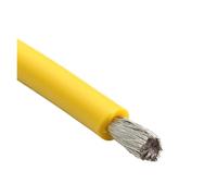 Cable De Silicona Suave 1/5 M, 22, 20 Y 18 AWG, Flexible, Cobre, for Alta Temperatura(Yellow,5 m18AWG)