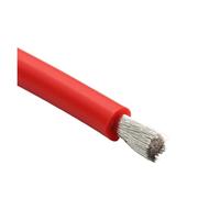 Cable De Silicona Suave 10/20/50M 26 24 AWG Cableado Automotriz Flexible Resistente A Altas Temperaturas for Batería Coche(Red,20m 24AWG)