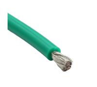 Cable De Silicona Suave 10/20/50M 30 28 AWG Cableado Automotriz Flexible Resistente A Altas Temperaturas for Batería Coche(Green,50m30AWG)