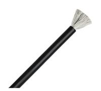 Cable de Silicona Suave 1M, 2 Pines o Negro, Rojo, 30, 28, 26, 24, 22, 20, 18, 16, 14, 12, 10, 8AWG, eléctrico Flexible for batería Coche y Panel Solar(Black 1 Meter,26AWG)