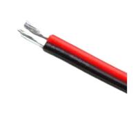 Cable De Silicona Suave Rojo Y Negro 5/10M, 2 Pines, 12, 14, 16, 18, 20, 22, 24, 26AWG, Cobre for Alimentación Batería Coche(2PIN Silicone Cable 10m,24AWG)