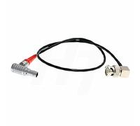 Cable de sincronización de código de Tiempo en ángulo Recto de 5 Pines a BNC para Ambient NanoLockit a Canon C300 / C500, Sony F55, Amira Camera 1m