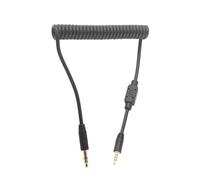 Cable de Sincronización de Flash Cable en Espiral para Cámara Transmisión Estable Macho a Macho Cámara DSLR de 3,5 Mm Compatible con GF GH G L LC FZ Todas Las Series