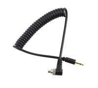 Cable de sincronización intermitente extensible de PC a 2,5 mm, diseño en espiral de resorte, ahorro de espacio, cable de sincronización intermitente, equipo de fotografía, cable de sincronización en