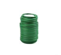 Cable de soporte para plantas revestido de goma verde suave y flexible para jardín, para vides, flores y verduras, rollo de cuerda flexible de 10 m de longitud (2,5 mm x 10 m)