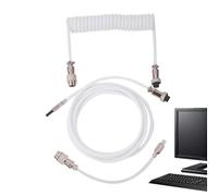Cable de teclado mecánico - Cable USB C flexible para teclado de juegos Cable USB C para teclado de juegos, cable de teclado USB, cable de bobina de teclado retráctil para mejorar su experiencia de ju