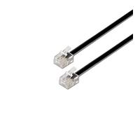 Cable de Teléfono RJ11 6P4C Aisens A143-0319/ 2m/ Negro