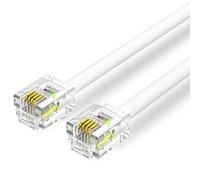 Cable de Teléfono RJ11 6P4C Vention IQBWI/ 3m/ Blanco