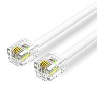 Cable de Teléfono RJ11 6P4C Vention IQBWH/ 2m/ Blanco