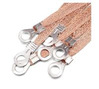 Cable de tierra de puente, correas de cobre trenzadas flexibles, cable de extensión de alambre, 5-100 piezas, 2,5/4/6 Mm2 CCA(Length 200mm,100 PIECES2.5MM2)