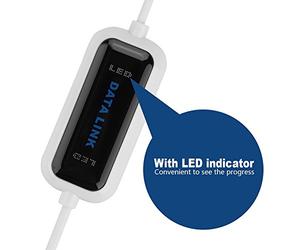 Cable de Transferencia de Datos, PC Portátil en Línea USB 2.0 para Vincular la Transferencia de Archivos para la Toma de la Computadora Portátil Cable Bridge Conexión de Datos EC