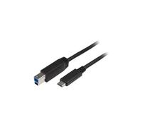 Cable USB C Macho - USB B Macho (2 mts) Negro - STARTECH