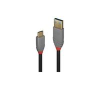 Cable De Transferencia De Datos USB Tipo C Macho A Macho 1 M - Negro