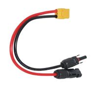 Cable de transferencia de energía solar premium, terminales dorados, flexibles, resistentes al frío, para conexión de batería, conectores solares