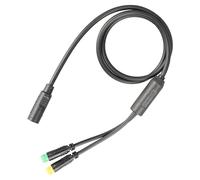 Cable de transferencia impermeable 1T2 Cable de acelerador de pulgar con pantalla para BBS01 / 02B Conectividad mejorada para bicicletas eléctricas Accesorios duraderos para bicicletas eléctricas