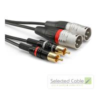 CABLE De Verano Basic+ 60cm XLR A RCA Cable De Instrumento | HBP-M2C2-0060