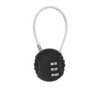 Cable de viaje combinado para bicicleta eléctrica, color negro, 13 cm | Mochila antirrobo de viaje para bicicleta, casco de 3 dígitos, maleta de equipaje
