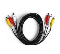 Cable de vídeo compuesto Ekon RCA 3 metros Macho-Macho Negro