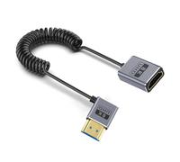 Cable de video en espiral fino 8K60hz 2.1 de 48 Gbps con mejora de cable de diseño de resorte