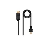 Cable de video - Nanocable - 10.15.4300 - Longitud 0,5 m - Conector DisplayPort - Conector HDMI