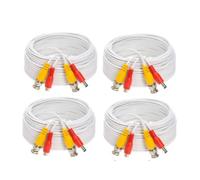 Cable de vídeo y alimentación BNC todo en uno, cable siamés de vídeo y alimentación BNC con conectores BNC a BNC y BNC a RCA, cámara de