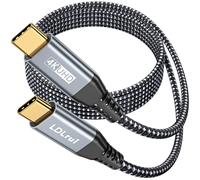 Cable de visualización USB C a USB C de 180 cm, transferencia de datos de 20 Gbps, carga rápida de 100 W, salida de video 4K, cable USB 3.2 Gen 2 x 2 para MacBook, iPhone 15 Pro, Samsung S21, Dell XPS