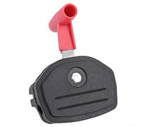 Cable del acelerador para cortacésped, interruptor del acelerador común de 1,5 m con palanca de mango roja y negra, conjunto de control del acelerador de cortacésped compatible con la mayoría de