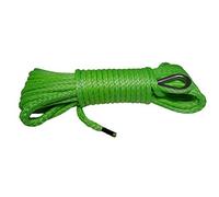 Cable del Cabrestante Cuerda sintética verde de 1/4 "* 50 pies 6 mm, línea cabrestante ATV, cable Kevlar, Warn Winch Rope 6mm