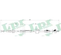Cable del embrague con reajuste manual C0455C LPR para VW SEAT