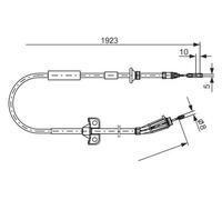 Cable del freno de mano 1 987 477 999 BOSCH para VOLVO S60 I V70 II