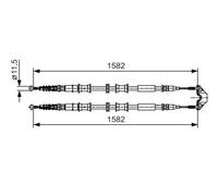 BOSCH 1 987 482 138 Cable de freno de mano