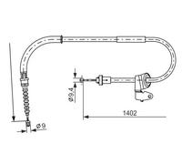 Cable del freno de mano 1 987 482 226 BOSCH para MINI MINI MINI Roadster