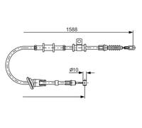 BOSCH 1 987 482 246 Cable de freno de mano