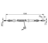 Cable del freno de mano 1 987 482 281 BOSCH para FORD TRANSIT Autobús