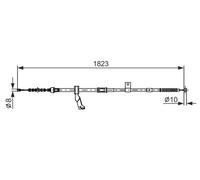 Cable del freno de mano 1 987 482 297 BOSCH para TOYOTA AVENSIS Station Wagon