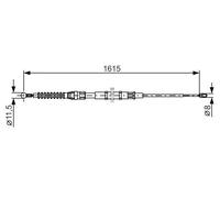 BOSCH 1 987 482 328 Cable de freno de mano