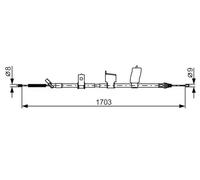 BOSCH 1 987 482 338 Cable de freno de mano