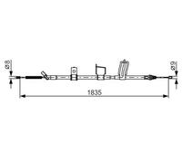 BOSCH 1 987 482 341 Cable de freno de mano