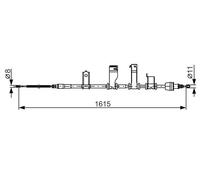 BOSCH 1 987 482 349 Cable de freno de mano