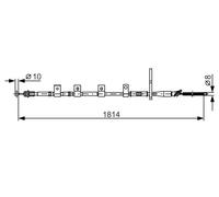 BOSCH 1 987 482 357 Cable de freno de mano