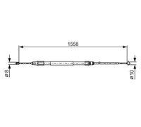 Cable del freno de mano 1 987 482 368 BOSCH para BMW X1